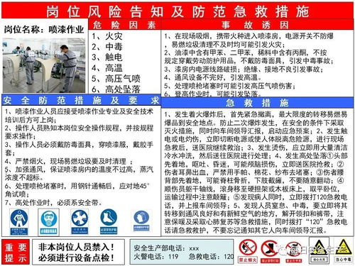 復產復工企業崗位風險告知卡制作指南 交通及公共管理用金屬標牌制造